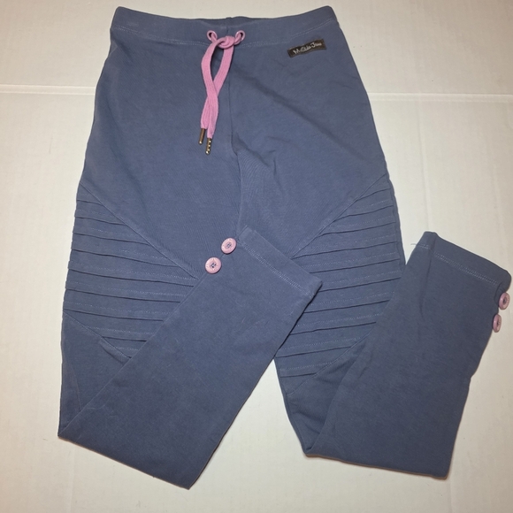 MATILDA JANE Just Imagine Keely Button Cuff Moto Leggings Sz 8 - Picture 1 of 6